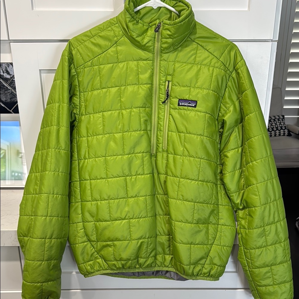 Patagonia Lime Green Nano Puff Pullover